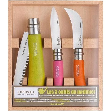 Set Coltelli Virobloc Giardiniere pz.3 Opinel