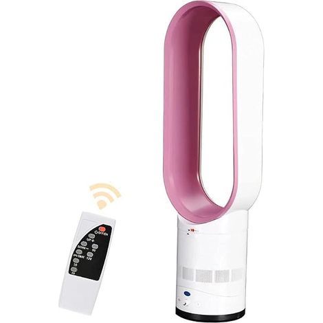 Ventilateur sans pales avec télécommande, purificateur d'air 2 en 1, ultra silencieux, avec filtre HEPA, 8 vitesses, oscillation à 90°, minuterie, refroidisseur d'air, climatiseur mobile, idéal pour l (1/5)