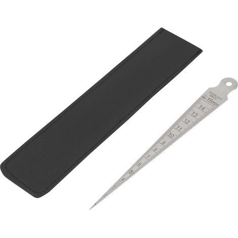 Lochprüfwerkzeug aus Edelstahl, Dickenmessgerät, Unterlegscheibenmesswerkzeug 0-15 mm für die Industrie (1/5)