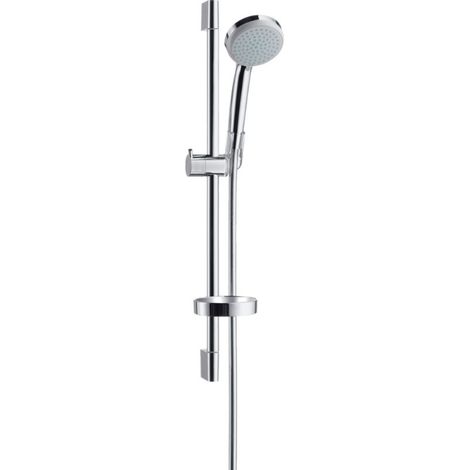 HANSGROHE Conjunto de ducha redondo 4 chorros Croma Vario cromo con flexo, barra y repisa