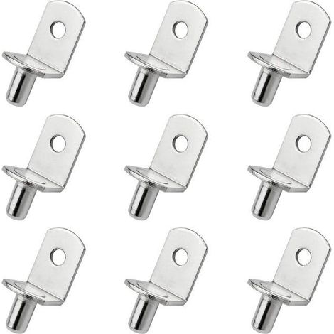 40 Pièces Chevilles De Support D'étagère Goupille De Support D'etagère En Métal Taquets Pour Etagères L Forme Support Équerre(5mm) (1/5)