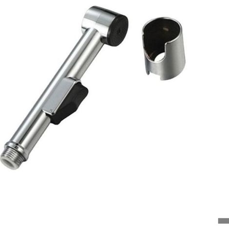 Pulvérisateur Bidet - Poignée Longue - Pression Optimale - Hygiène Personnelle - Chrome - 1 Pièce (1/5)