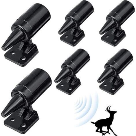 6 Pièce Aifflet de Cerf de Voiture, Dispositif d'avertissement de La Faune, Sifflets de Cerf Avertissement, Sifflet Ultrasons Ultra Son Anti-Gibier (1/4)