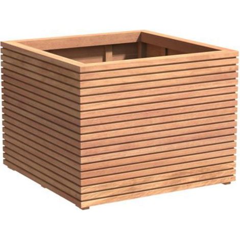 Adezz Pflanzgefäß Malaga Rhombus quadrat/rechteck aus Garapa-Hartholz Pflanzkübel 100x100x74,6 cm (1/5)