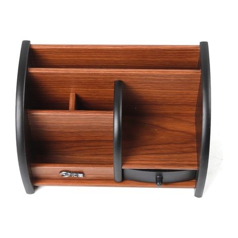 Retro Holz Stifthalter Multifunktionsstifthalter aus Holz Stifthalter mit Schublade Bürozubehör für Schreibtish