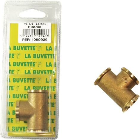 Pezzo a T 1/2 ottone F30/60 LA BUVETTE BU1090929