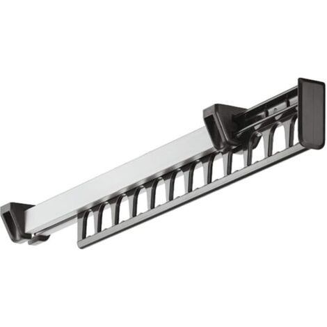 ALLIANDIS1 paquet de cintres pour garde-robe, cintre coulissant coulissant, supporte 12 cintres, longueur 315mm (1/5)