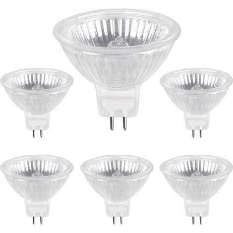 [NON UTILIZZATO] Lampadina alogena GU5.3 50W 12V, 800lm bianco caldo 2700K dimmerabile, lampadina alogena spot MR16, confezione da 6 (1/4)