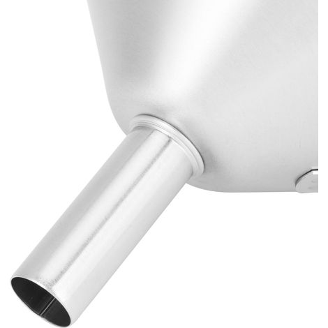 Entonnoir de remplissage en acier inoxydable 304 pour liquides (huile, bière, café, eau), outil de cuisine, grande taille (15 cm). (1/5)