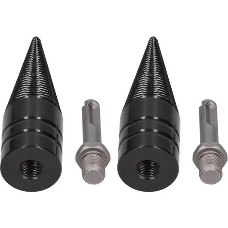 Lot de 2 mèches à bois fendues 32mm, acier rapide HSS pour perceuse électrique, foret à bûches haute performance. (1/5)