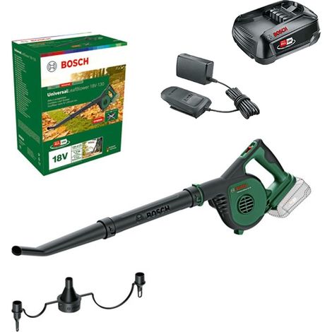 Bosch 06008A0601 18v Garden Leaf Blower UniversalLeafBlower + 1.5AH Battery kit (1/5)