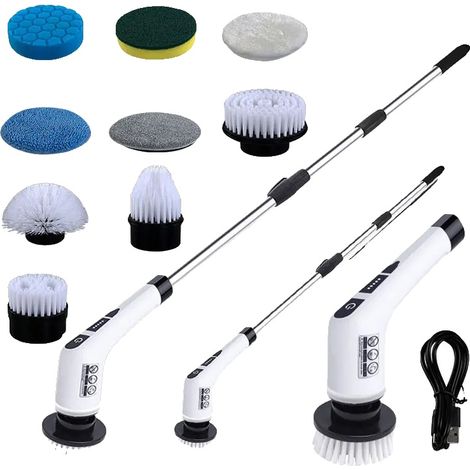 Cepillo de limpieza eléctrico, batería de 2000 mAh, herramienta de limpieza multiusos, UE (1/5)
