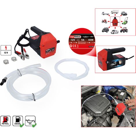 KS Tools 150.2820 Pompe électrique d'aspiration et de remplissage d'huile