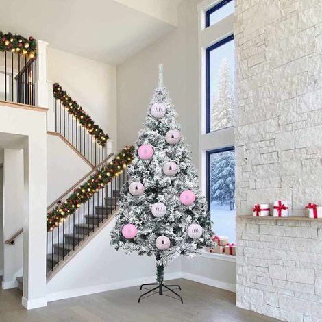 Weihnachtsbaumkugel Set XXL 3 pcs Rosa Kunststoff