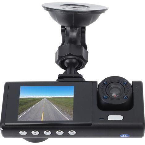Duale 3-Zoll-1080p-HD-Dashcam mit Front- und Innenraumkamera, G-Sensor und Loop-Aufnahme (1/5)