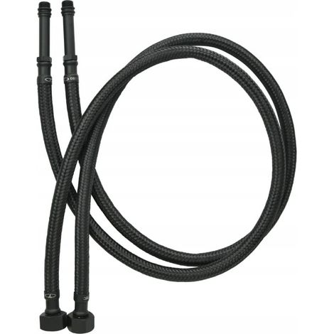 Wasserhahnschlauch 3/8"x10mm 80cm Flexibel schwarz langlebig Messing 2 Stück