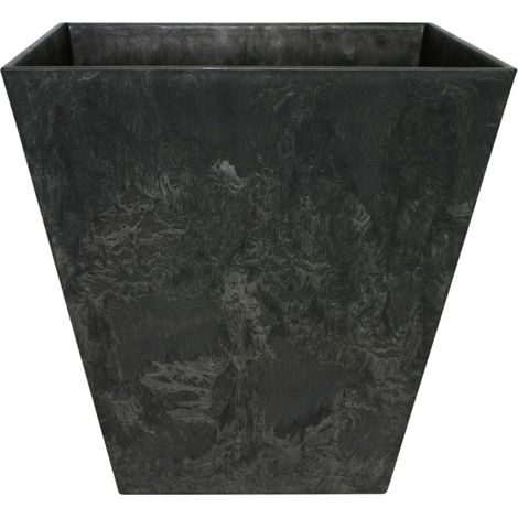 Artstone Topf Ella 30 x 30 x 29 cm schwarz Blumentöpfe & Übertöpfe