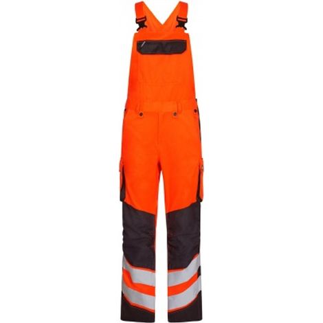 ENGEL Warnschutz Latzhose Safety Light 3545-319-1079 Gr. 48 orange/anthrazit grau (1/2)