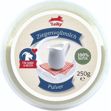 Latte di capra in polvere 250 g per cani e gatti fonte di taurina, vitamine e minerali per l'immunità sostituto del latte materno per cuccioli e gattini Leiky (1/3)