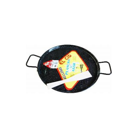 FPLUS plancha de asar esmalt.46 cm. , Plancha para sar esmaltada apta para gas y leña, se recomienda su uso con paelleros de gas.