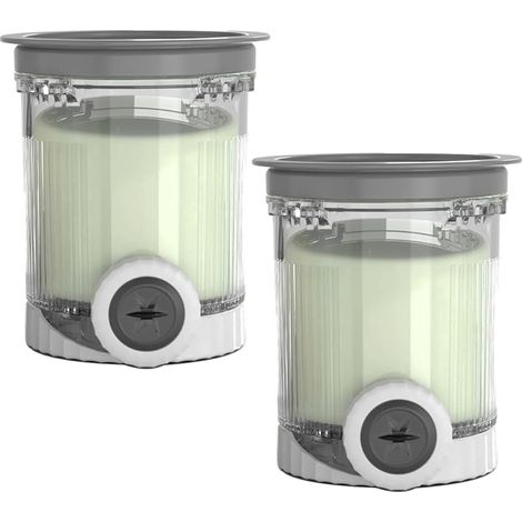 Pot et Couvercle pour Ninja Swirl by CREAMi Sorbetière et machine à glaces, Lot de 2 Bol Bacs à Crème Glacée pour Ninja Creamy NC701EU NC701 NC700 Série, Sans BPA et Lavable au Lave-Vaisselle