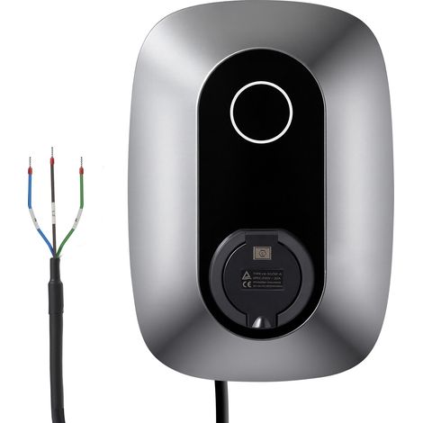Mophorn Stazione di Ricarica per Veicoli Elettrici e Ibridi Plug-in Monofase Tipo 2, IP54, Corrente 32A, 230 V CA, Caricabatterie Auto con Controllo Tramite App, Indicatore LED, Potenza 7kW (1/5)
