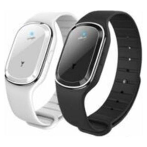 Lot de 2 bracelets anti-moustiques à ultrasons, répulsif anti-moustique USB rechargeable pour enfants et adultes, sans produit chimique (1/5)