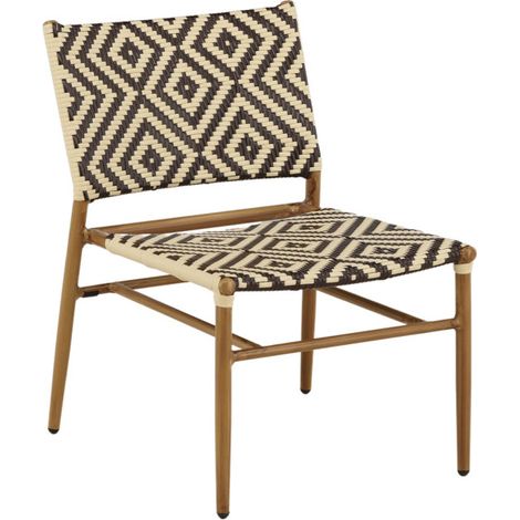Fauteuil de Jardin à Motifs "Calapan" 77cm Naturel (1/5)