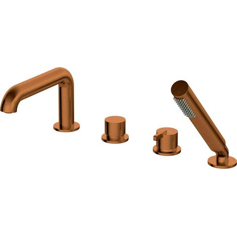 Deante Rubinetto da bagno in ottone spazzolato 4-uscite 205 mm