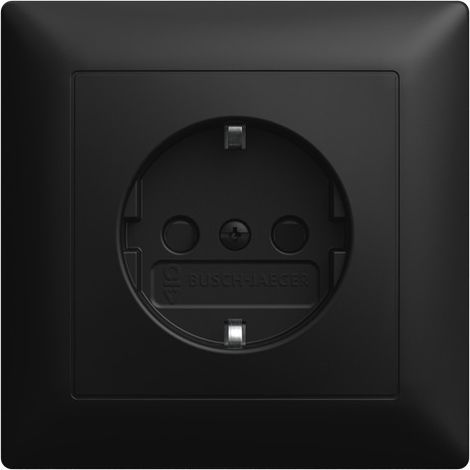 Busch-Jaeger Presa SCHUKO® Safety+ nero opaco - Busch-balance® SI (20 EUJB-915), 2CKA002013A5539