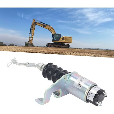 Elektronische Flammenlöschsteuerung DC12V mit Brennstoffabsperr-Magnetventil SA-3765-12, kompatibel mit Bosch Deutz F4L913 (links). (1/5)