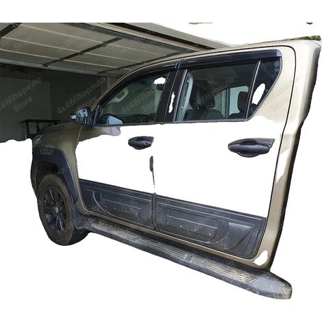 Barandillas de protección para carrocería, ABS duradero, fácil instalación, PROTECTORES DE PUERTAS LATERALES (1/2)