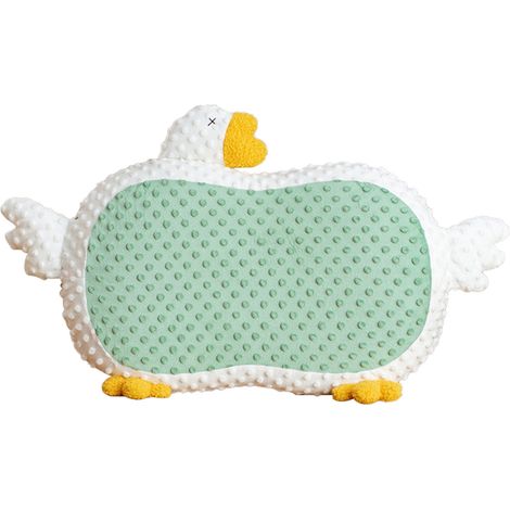 Oreiller en Forme d'Oie en Mousse à Mémoire de Forme Verte - Coussin Décoratif Doux et Confortable (1/5)