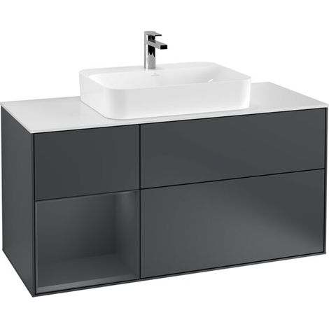 Villeroy & Boch F411HGHG Armoire sous-vasque Finion F41 (1/2)