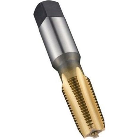 Fraiseurs de filetages pour machines ANSI B94.9C E721 NPT 1/8 pouces x 27 HSS TiN 1,5XD Normal (1/3)
