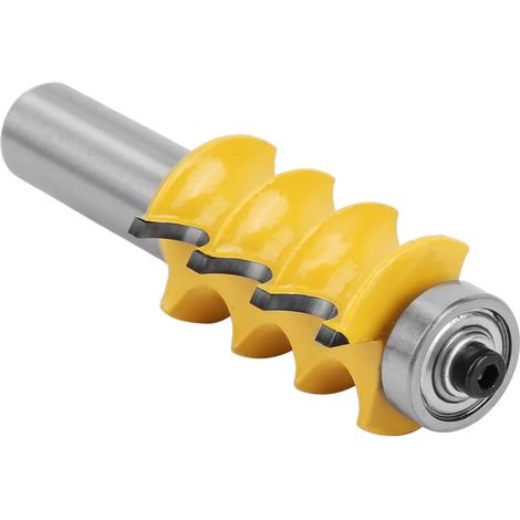 Dreifach-Sickenprofilfräser mit 3/16" Radius, 1/2" Schaft, Holzbearbeitungswerkzeug (1/5)