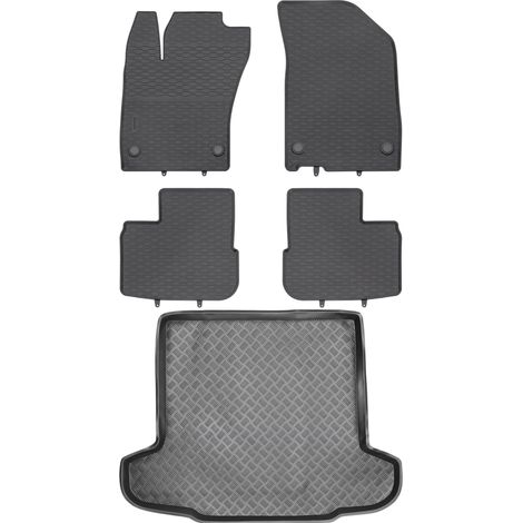 Set di tappetini in gomma per auto e tappetino per bagagliaio per Fiat Tipo Sedan dal 2015