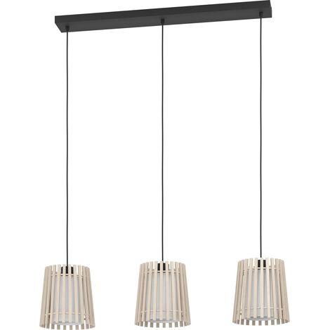 Suspension luminaire Fattoria, lustre à 3 lampes pour salon et salle à (1/5)