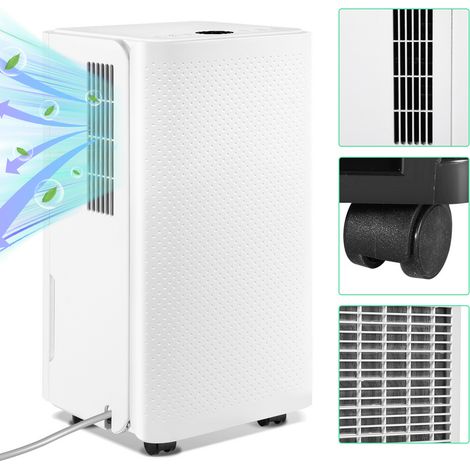 VINGO Deumidificatore d'aria diurno con serbatoio estraibile, 16 litri per, per ambienti fino a 25m² controllo elettronico del livello di umidità (1/5)