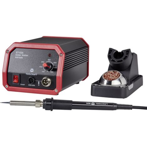 [GEBRAUCHT] B-Ware Toolcraft ST-50A Lötstation analog 50 W 150 bis 450 °C inkl. Lötspitze 230 V/DC (1/2)