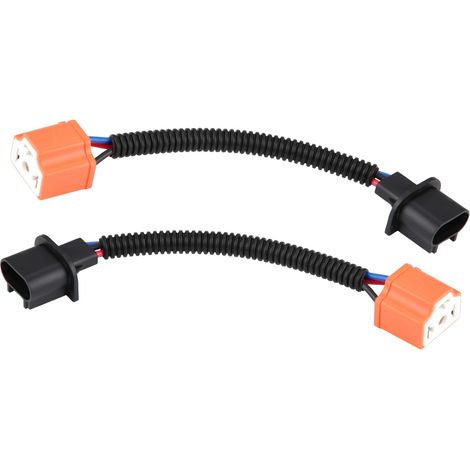Adaptateur phare H13 9008 vers H4 9003 HB2, câble de conversion femelle LED, 2 pièces (1/5)