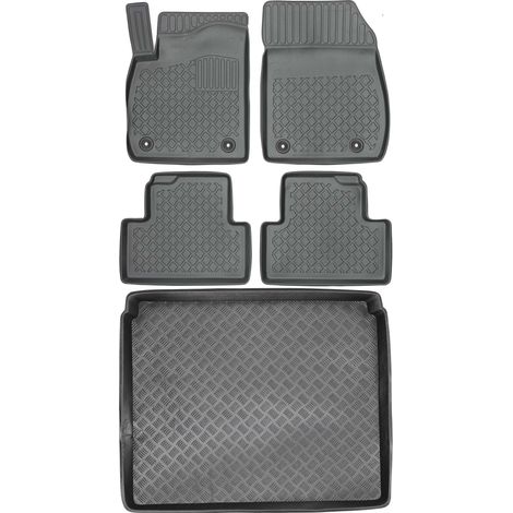 Juego de alfombrillas para coche y maletero para Opel Zafira C Tourer (2012-2019).