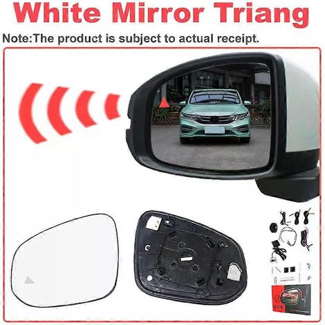 Systèmes intelligents pour véhicules Honda Jade 2017-2022, rétroviseur blanc, système (BSD, BSA, BSM) et fonction d'assistance au changement de voie, triangle de rétroviseur blanc. (1/5)