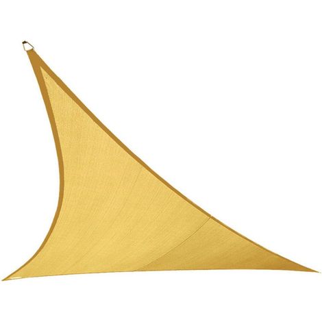 Voile d'ombrage et Pare-Soleil Anti-UV à 95%, Voile d'ombrage Triangulaire de 3,6 m, kit de matériel Inclus, Brun Clair Sahara (1/5)