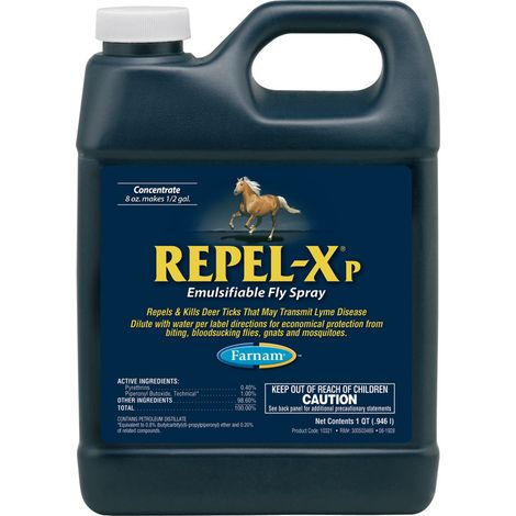 Repel-X konzentriertes Insektenschutzmittel für zu verdünnende Pferde superwirksam 946 ml
