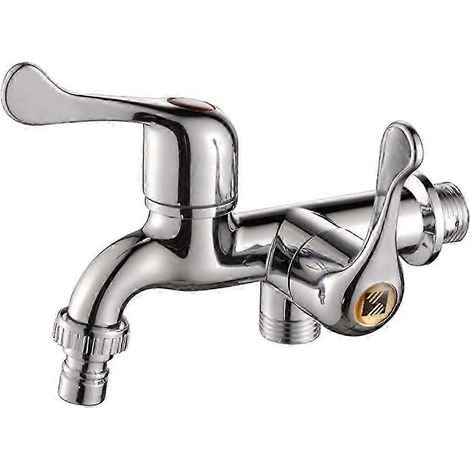 Robinet de salle de bain mural avec tuyau de 1/2 po-2