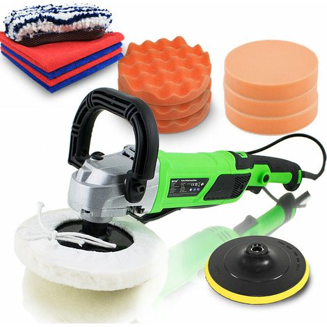 Auto Poliermaschine 1500W Lack Autopolierer Poliergerät Autopflege Polierset 9 - Poliermaschine mit 1500W & umfangreichen Polierzubehör (1/5)