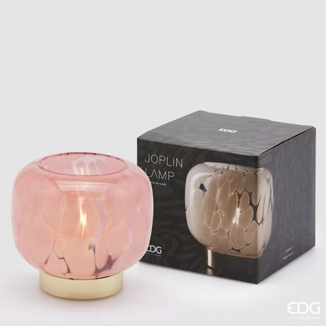 EDG Enzo De Gasperi Lampada Joplin H 14 Cm D 15,5 Cm Rosa