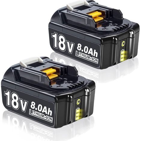 Akkus, 18 V 8000 mAh Li-Ion, LED-Anzeige, kompatibel mit Makita LXT Elektrowerkzeugen (1/5)