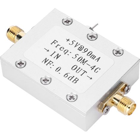 1 amplificateur à faible bruit (LNA) 50 MHz - 4 GHz, NF = 0,6 dB, radio FM, HF, VHF/UHF, -110 dBm (1/5)